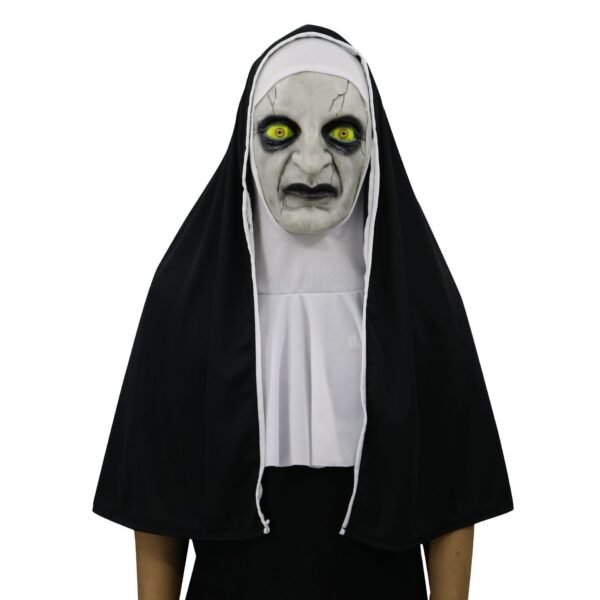 Nun Mask Halloween Ghost Horror Costume Played - Image 6