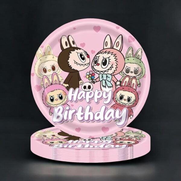 pink canvas birthday party decoration - Image 2