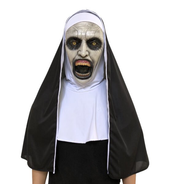Nun Mask Halloween Ghost Horror Costume Played - Image 4