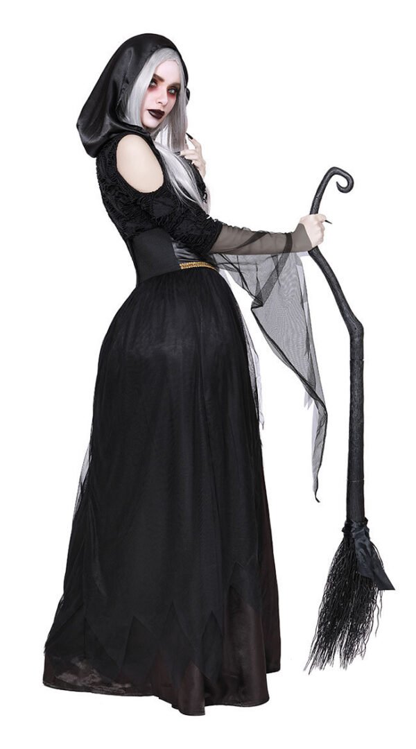 Dark Vampire Witch Horror COS Masquerade Party Show Halloween Costume - Image 5