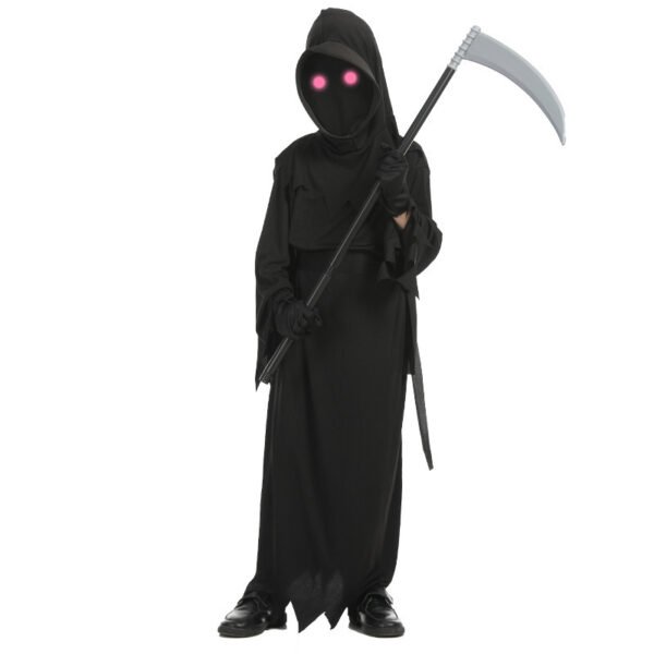 Halloween Horror Red Eye Death Costume Sickle Ghost Dark Messenger Ghost Play Halloween Costume Children - Image 8