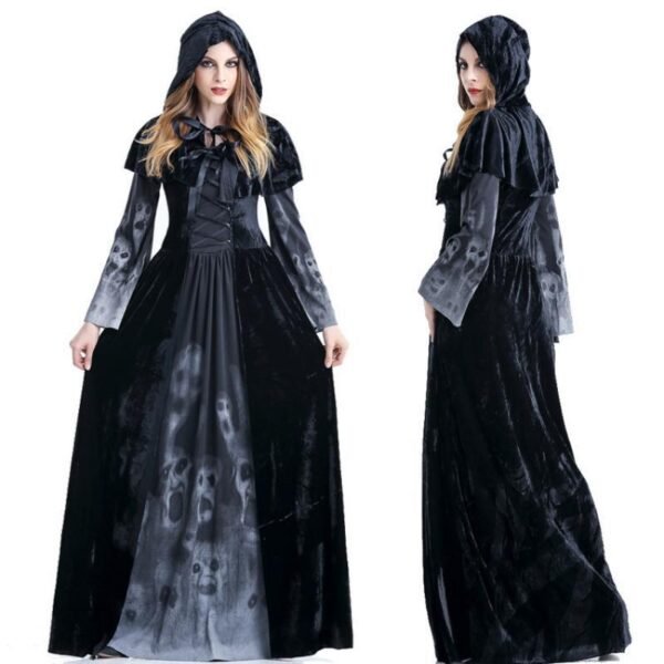 Halloween Women Medieval Gothic Witch - Image 5