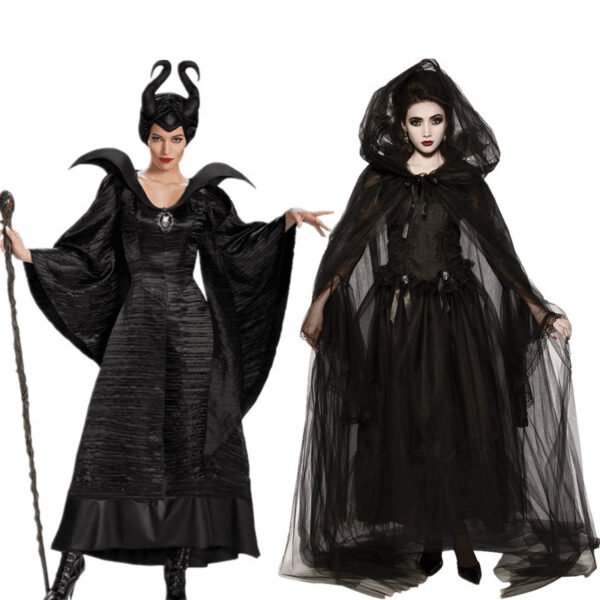 Halloween Maleficent Cosplay Costumes Horror Clothing Set - Image 3