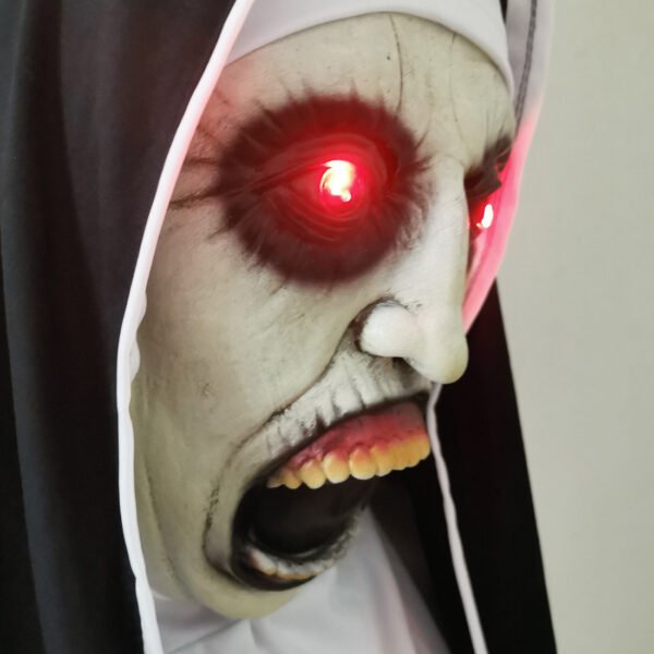 Nun Mask Halloween Ghost Horror Costume Played - Image 3