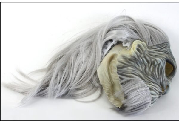 Latex Wig Mask Halloween Horror Headgear - Image 3