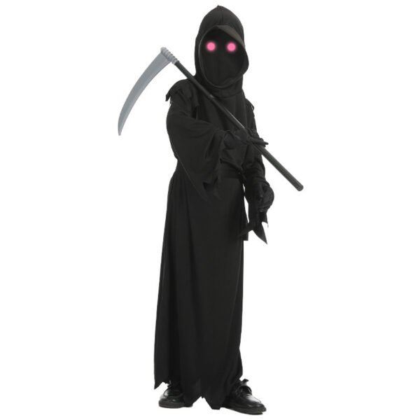Halloween Horror Red Eye Death Costume Sickle Ghost Dark Messenger Ghost Play Halloween Costume Children - Image 6