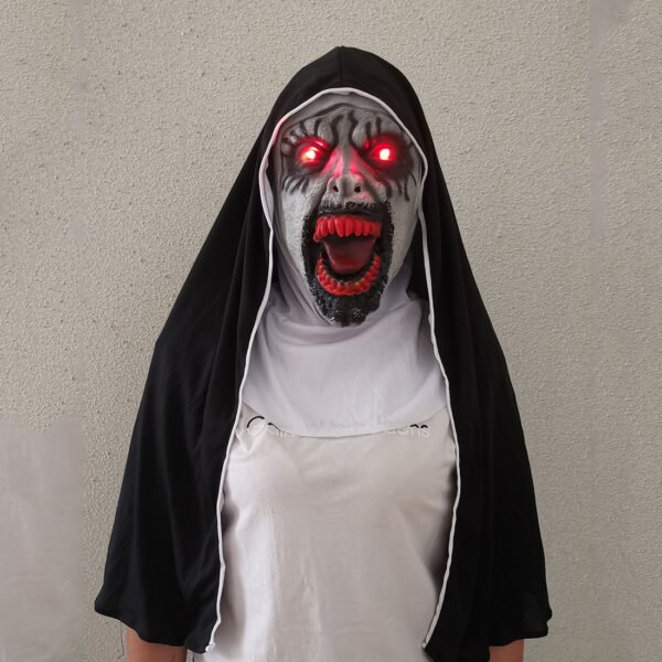 Nun Mask Halloween Ghost Horror Costume Played - Image 7