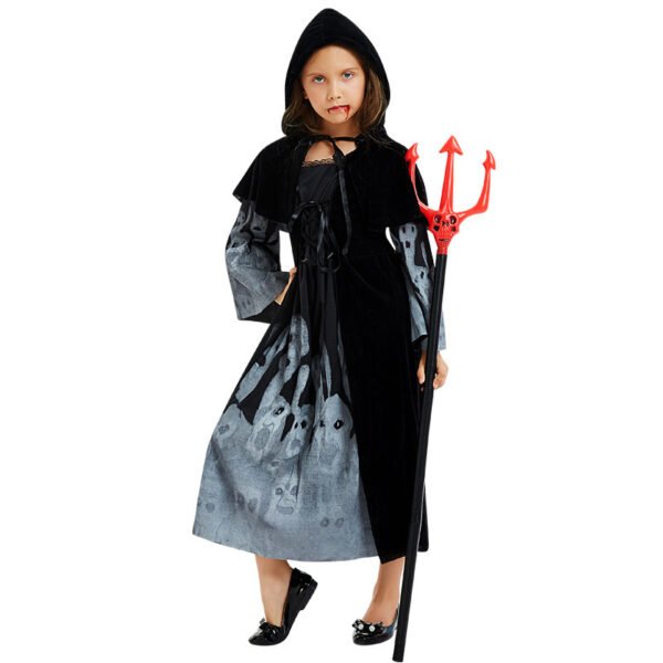 Halloween Witch Children's Clothing Luminous Ghost Demon Dress Horror Witch Vampire Costume - Image 6