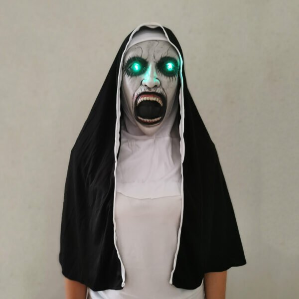Nun Mask Halloween Ghost Horror Costume Played - Image 9